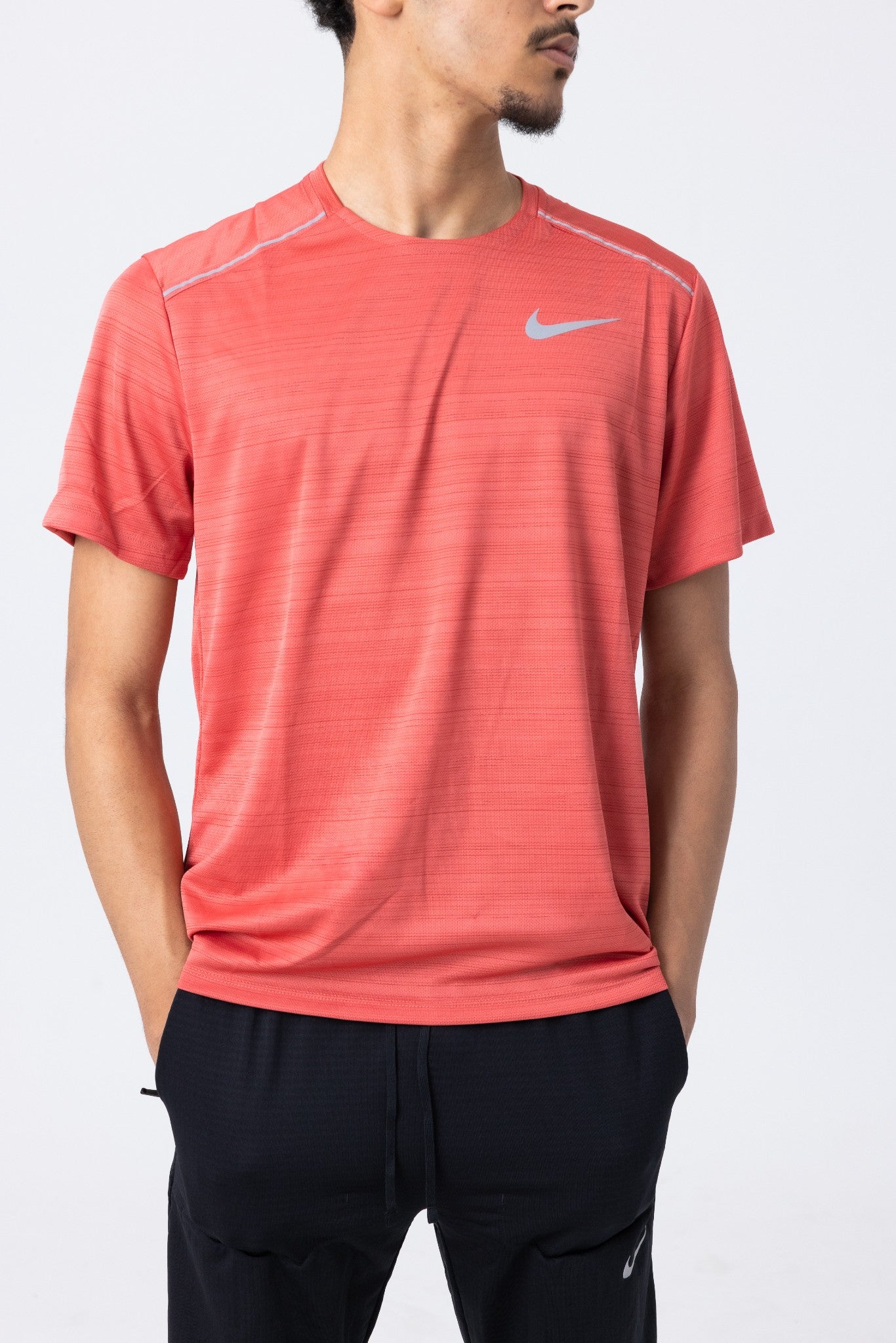 Nike Dri-Fit Miler 1.0 T-Shirt (Adobe Red)