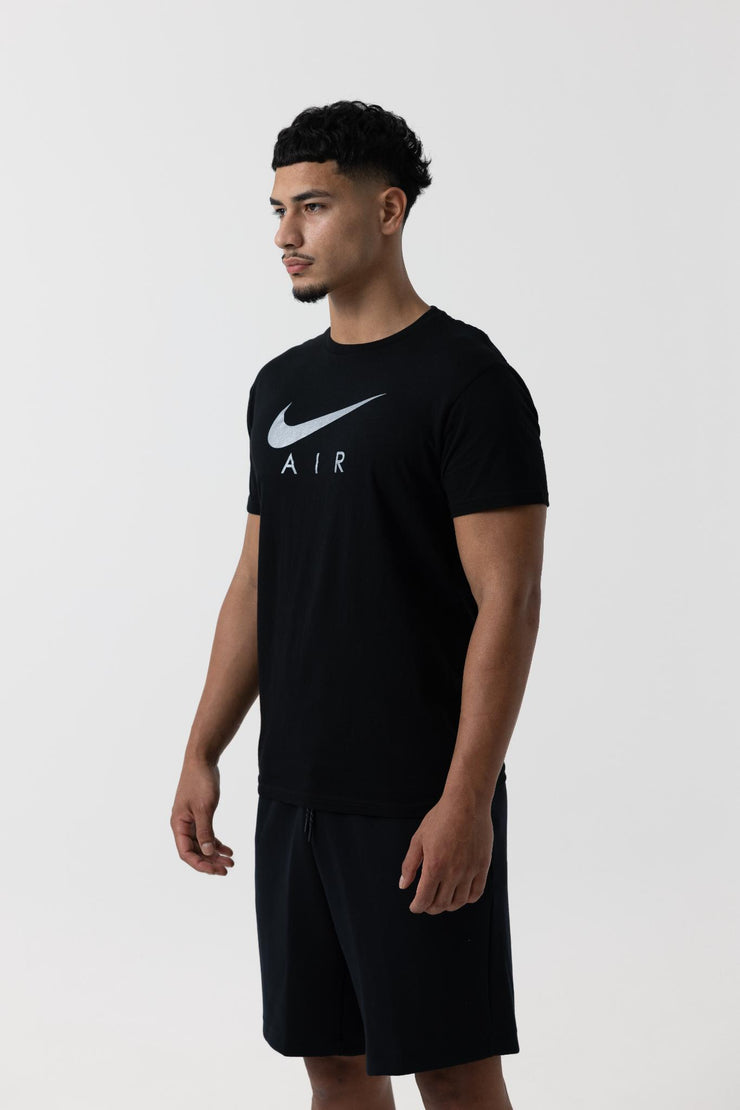 Nike Mens Air Swoosh T-Shirt (Black/Silver)