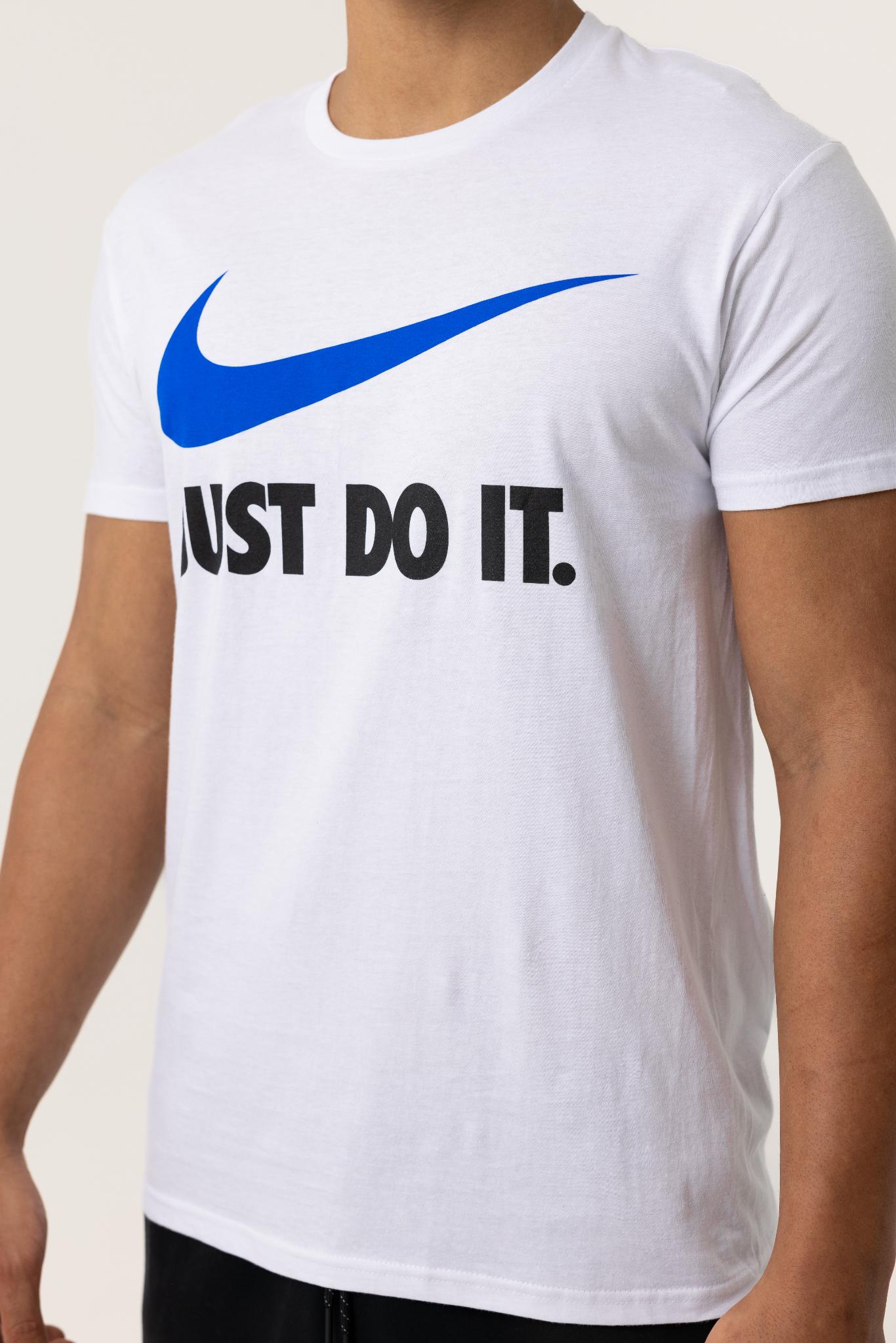 Nike Mens Just Do It T-Shirt (White/Blue)