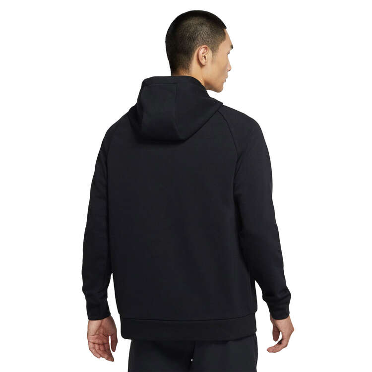 Nike Mens Dri-FIT Graphic Pullover Fitness Hoodie (Black)