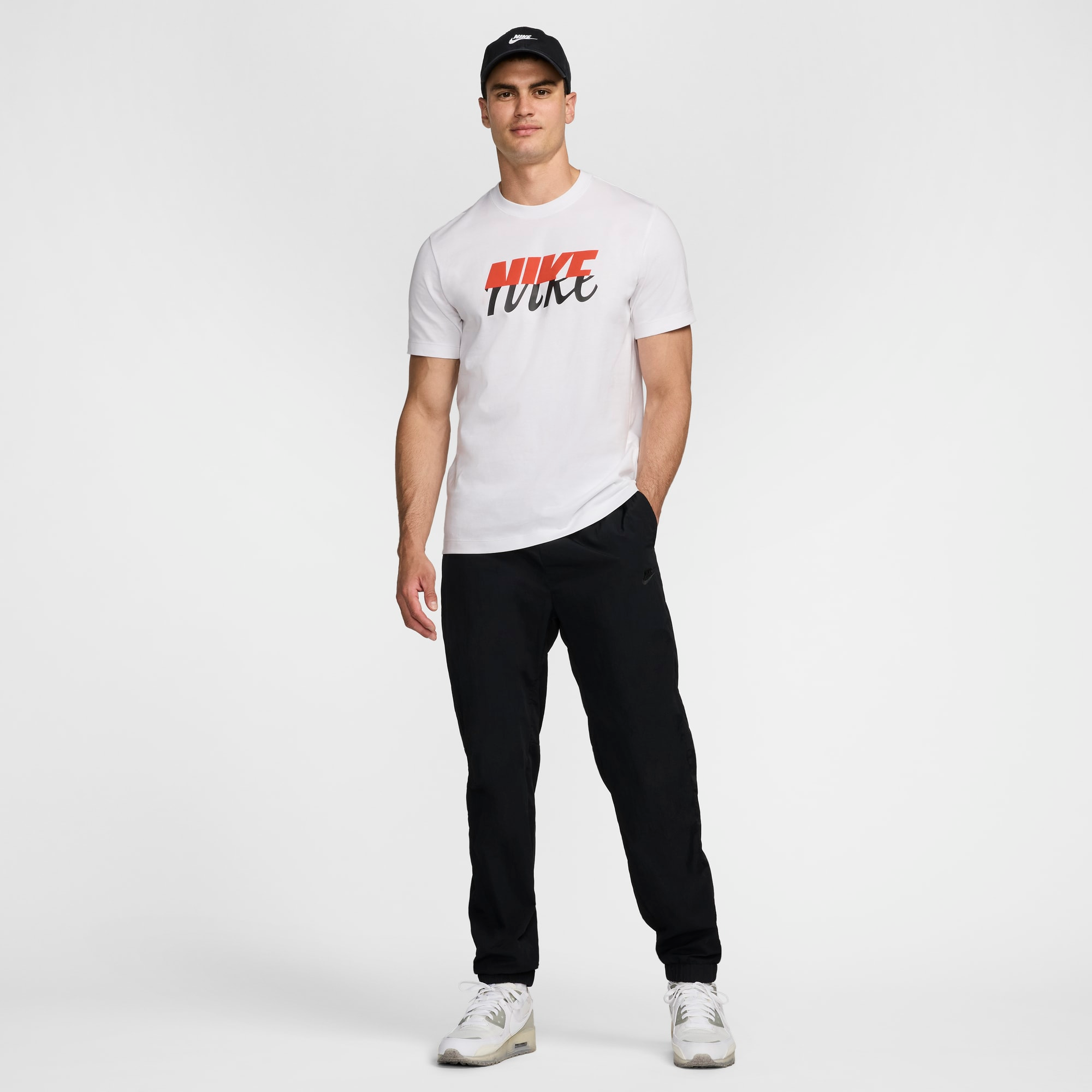 Nike NSW Split Logo T-Shirt (White)