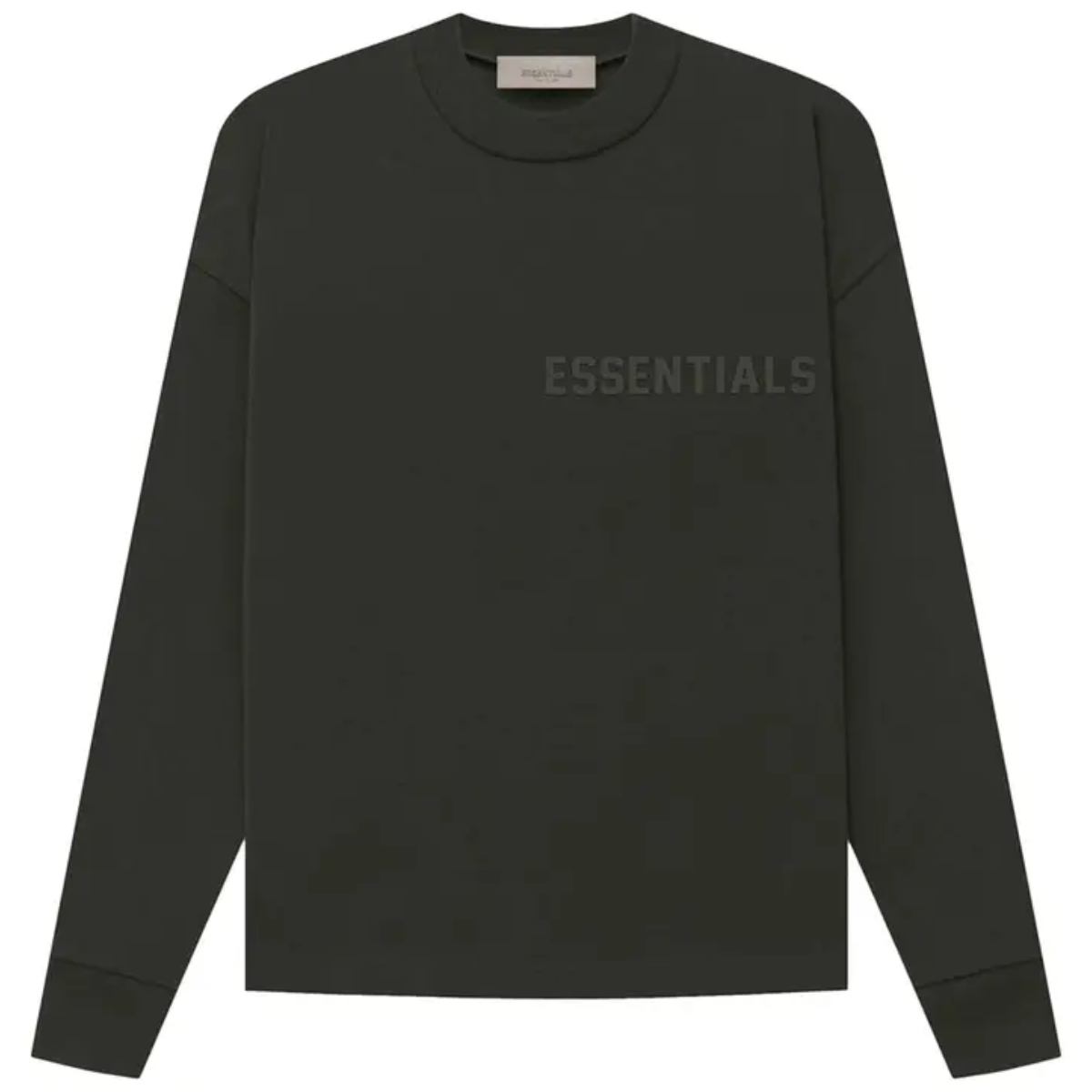 Fear of God Essentials Long Sleeve T-Shirt (Off Black)