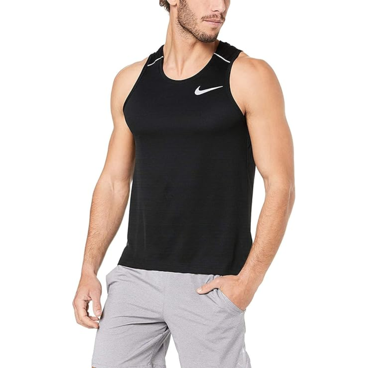 Nike Mens Dri-FIT Miler 1.0 Tank (Black)