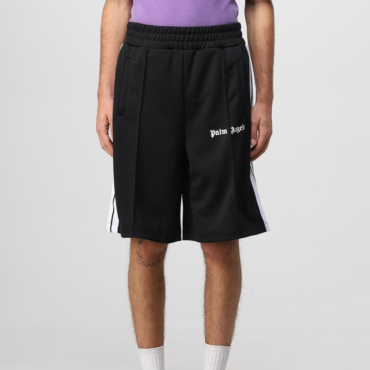 Palm Angels Classic Logo Track Shorts (Black)