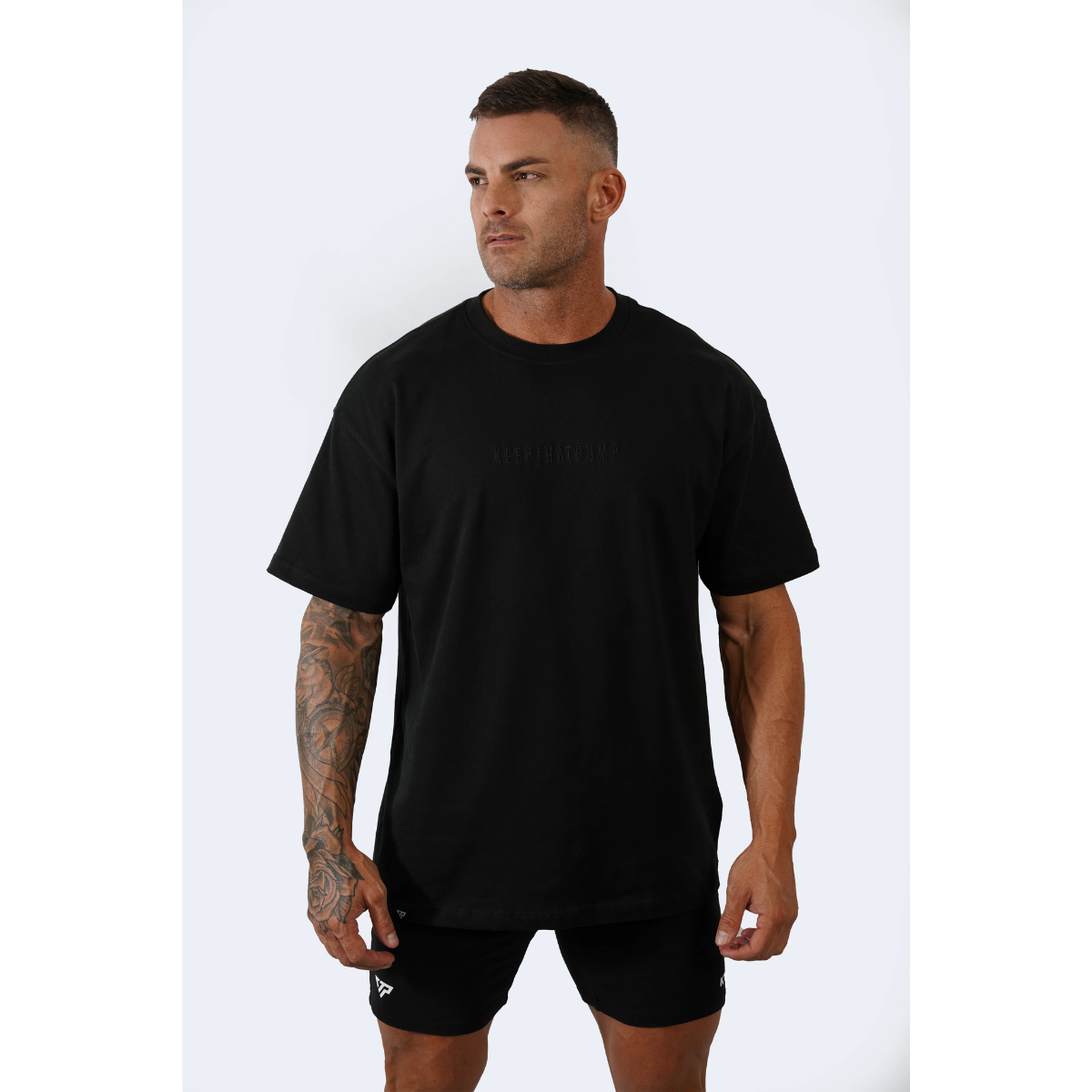 KEEPTHATPUMP Mens Oversized Tee (Black)
