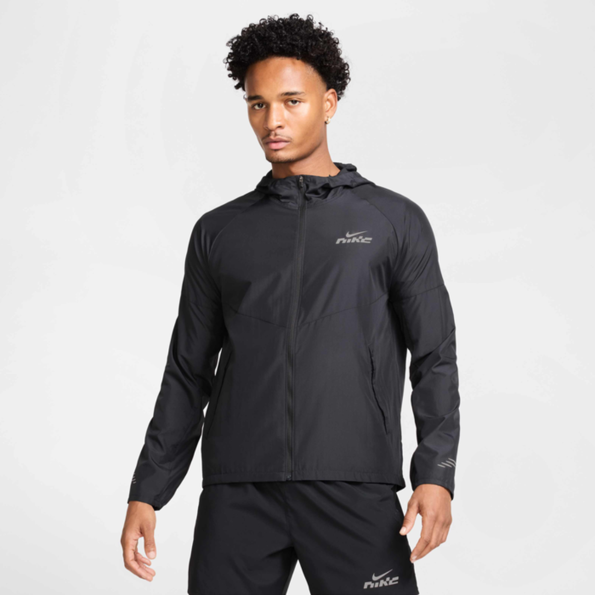 Nike Dri-FIT Miler Flash Water Repellant Jacket (Black)