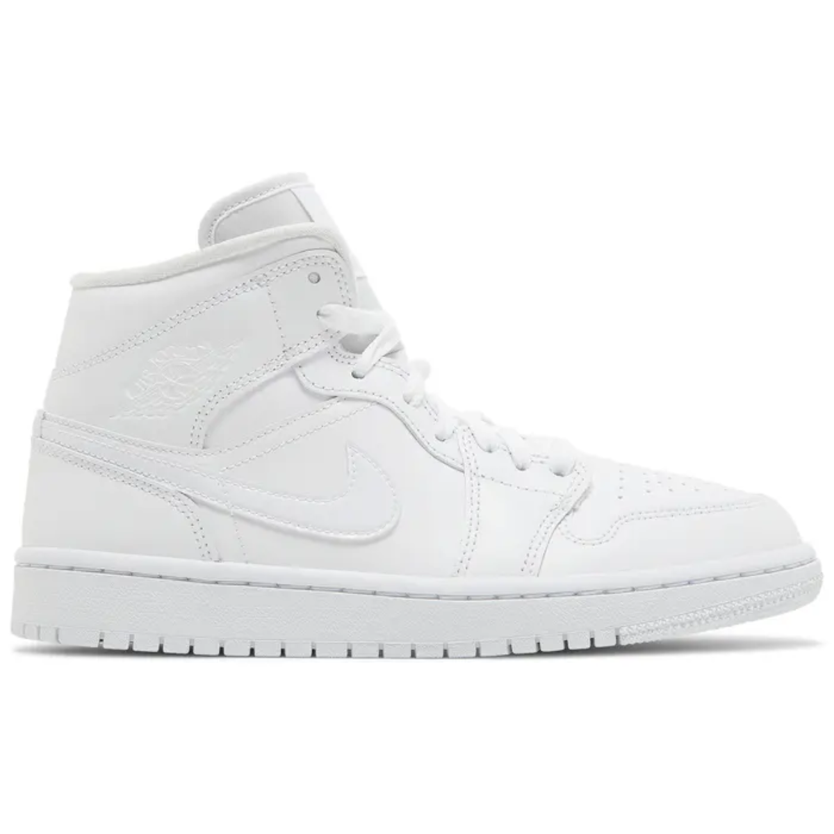 Air Jordan 1 Mid (Triple White)