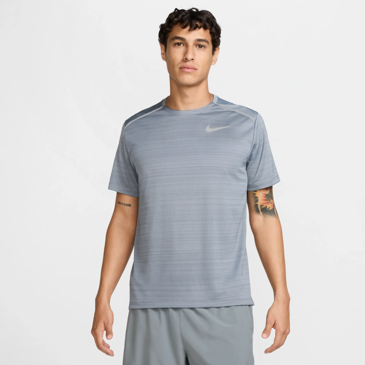 Nike Dri-Fit Miler 1.0 T-Shirt (Smoke Grey)