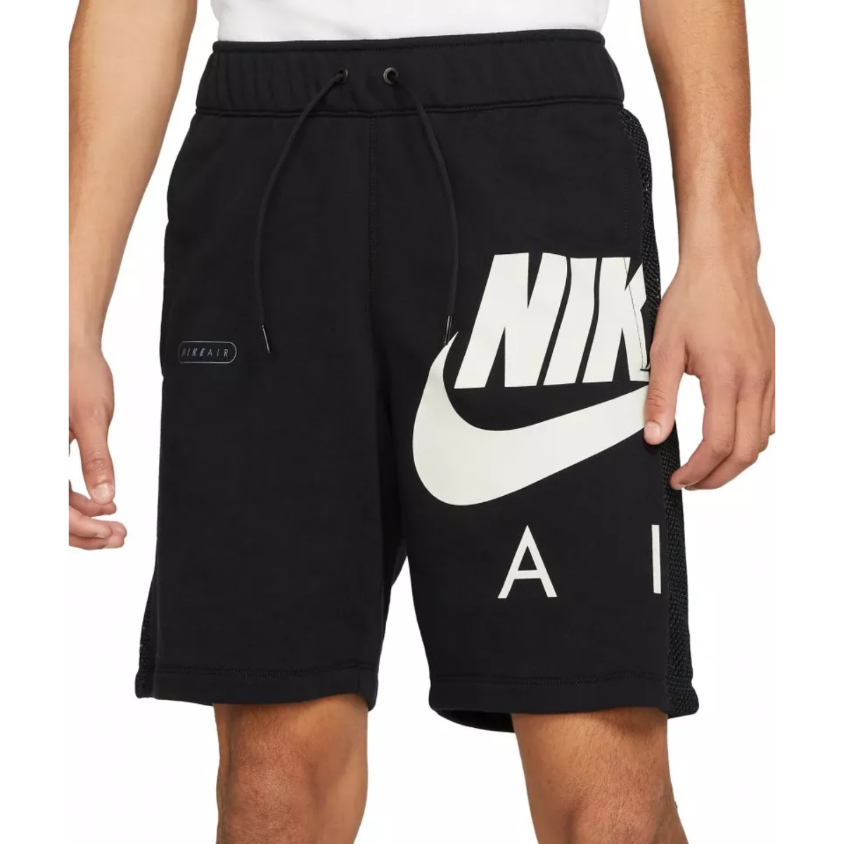Nike Sportswear Air French Terry Shorts (Black/White)