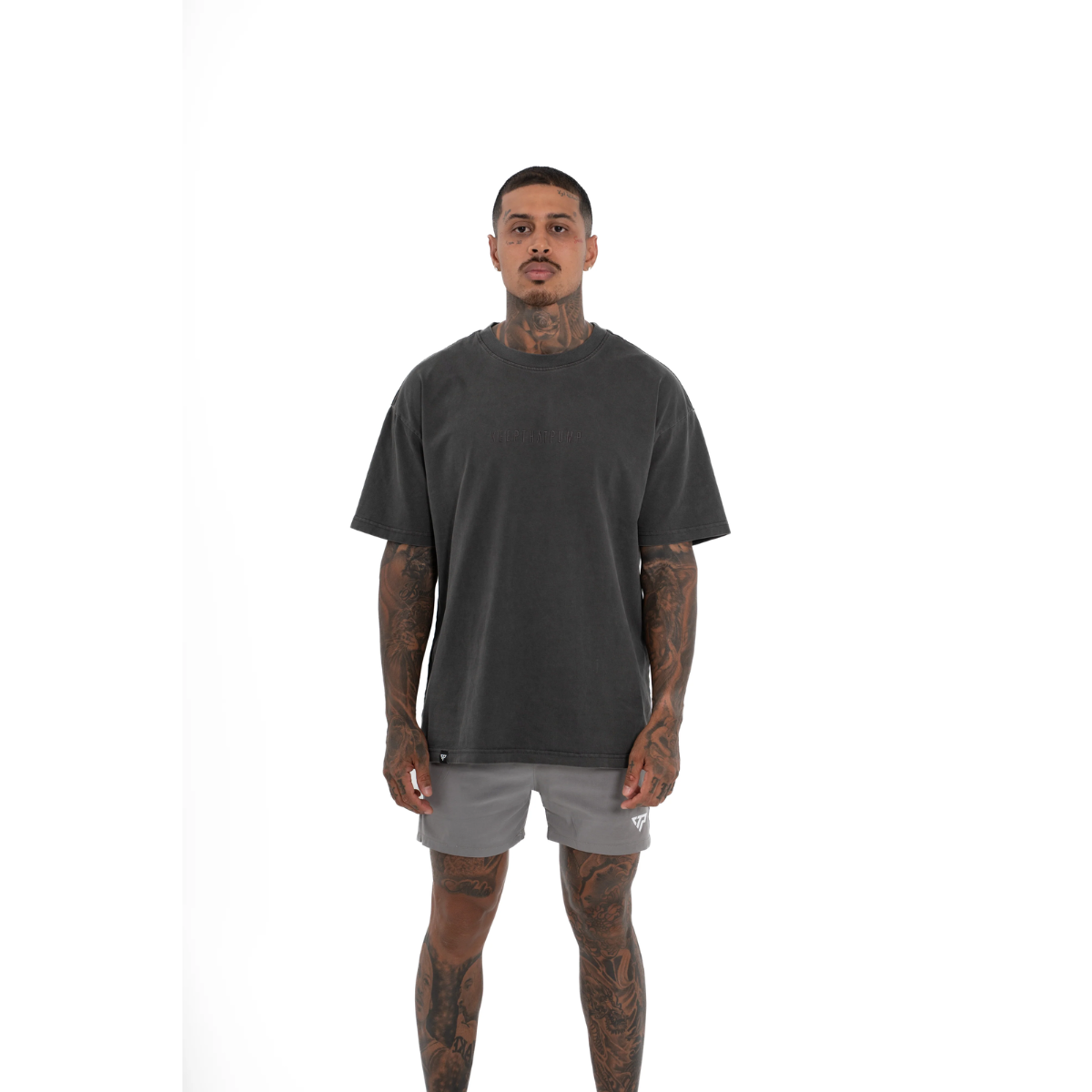 KEEPTHATPUMP Mens Oversized Tee (Charcoal)