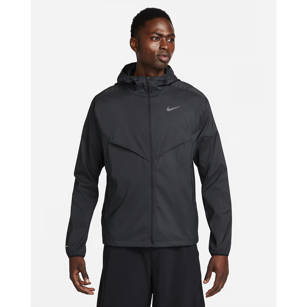 Nike Windrunner Men's Repel Running Jacket (Black)