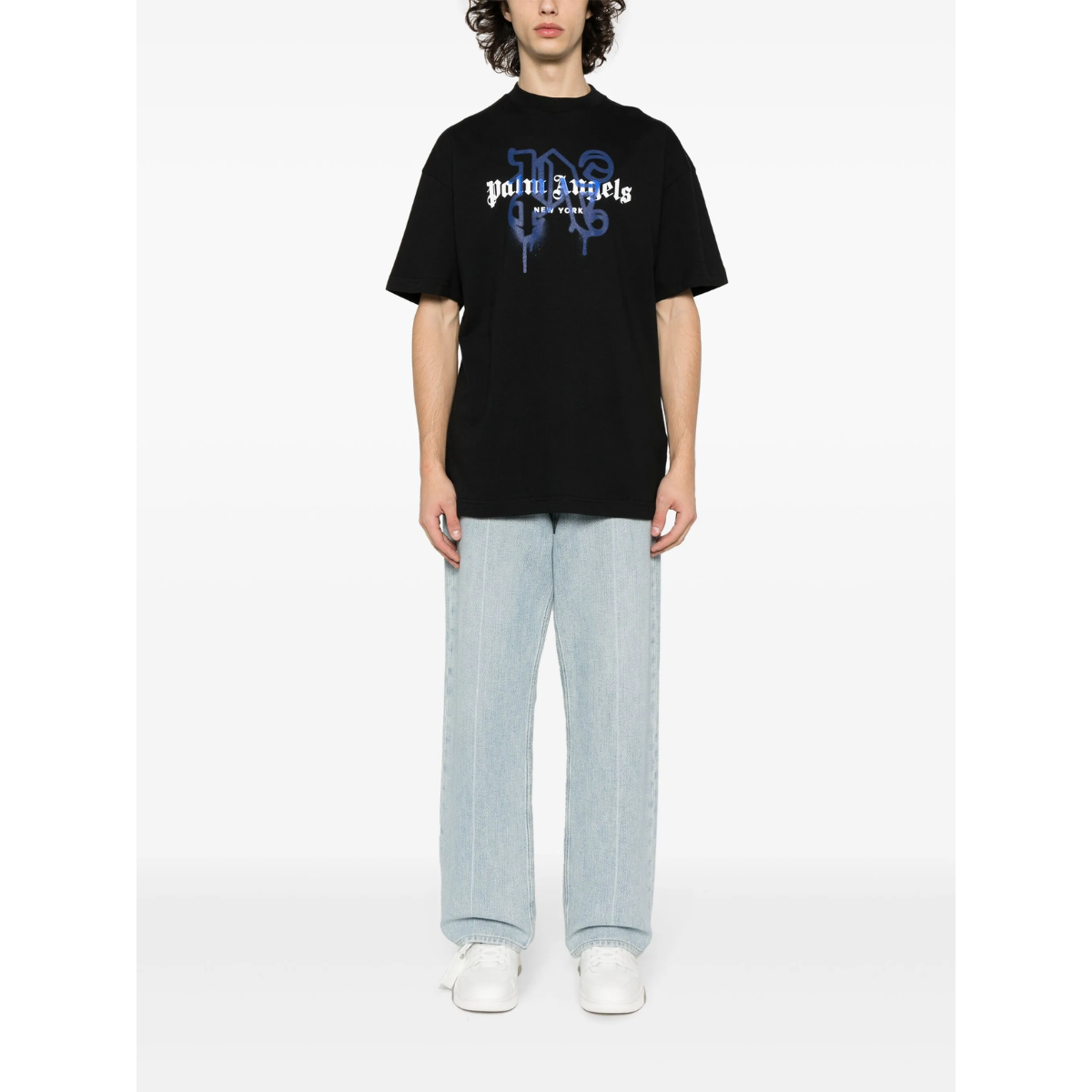 Palm Angels New York Sprayed Monogram T-Shirt