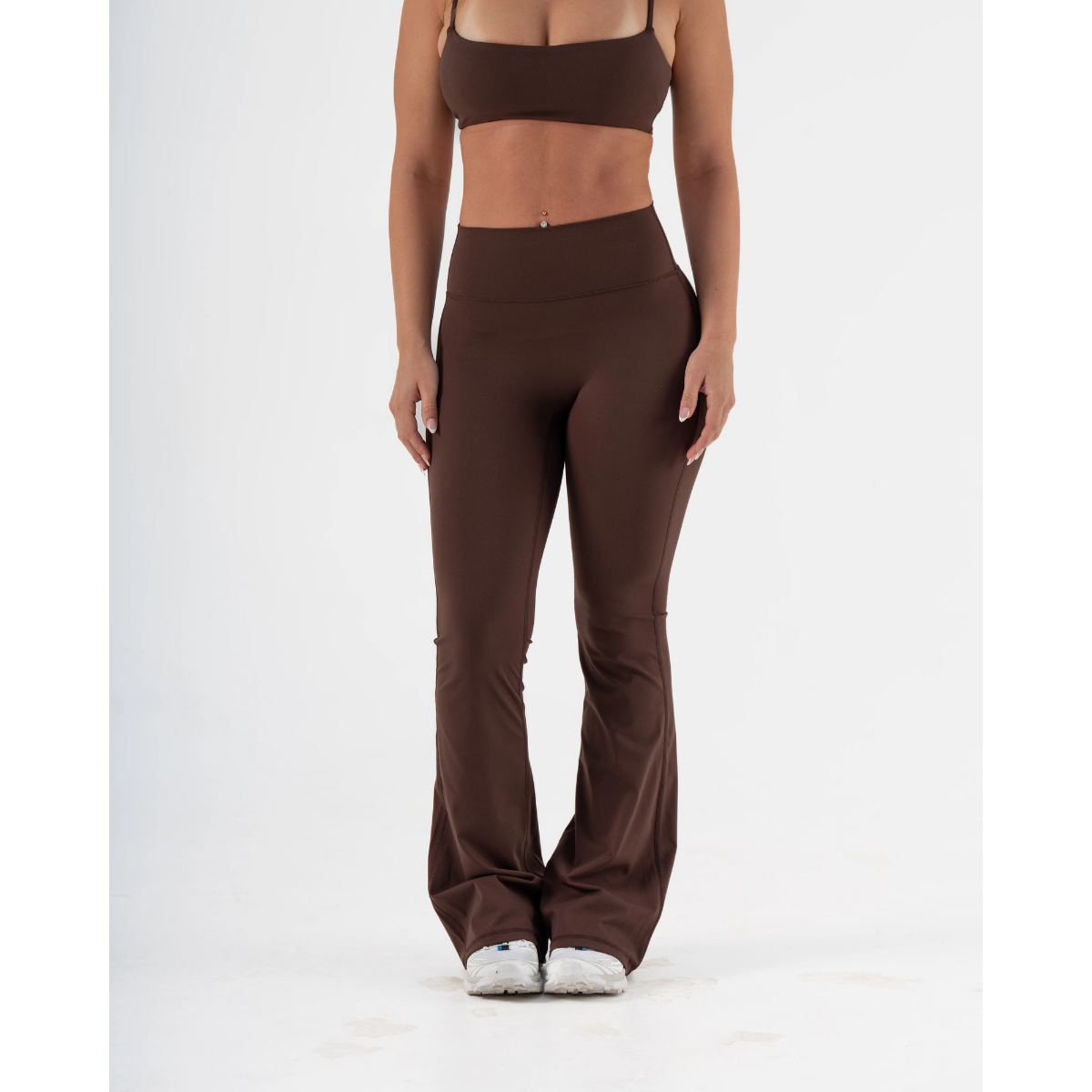 KEEPTHATPUMP Signature Flare Pants Regular Length (Espresso)