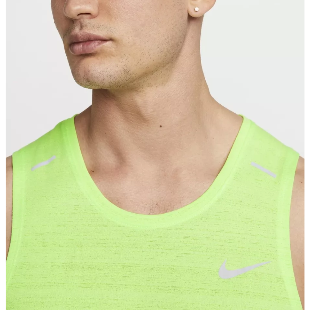 Nike Mens Dri-FIT Miler 1.0 Tank (Fluro Green)