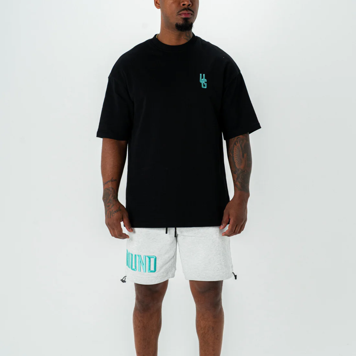 Undrground Empire Street Shorts (Grey/Tiffany)