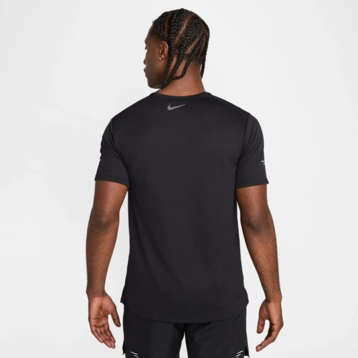 Nike Miler Flash Men's Dri-FIT UV Short-Sleeve Running Top (Black)