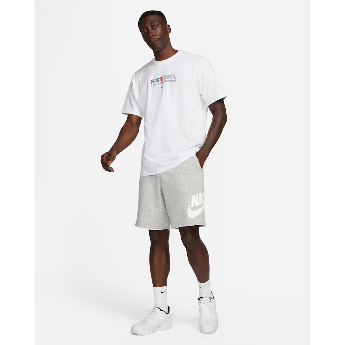 Nike Mens Club French Terry Alumni Shorts (Grey)