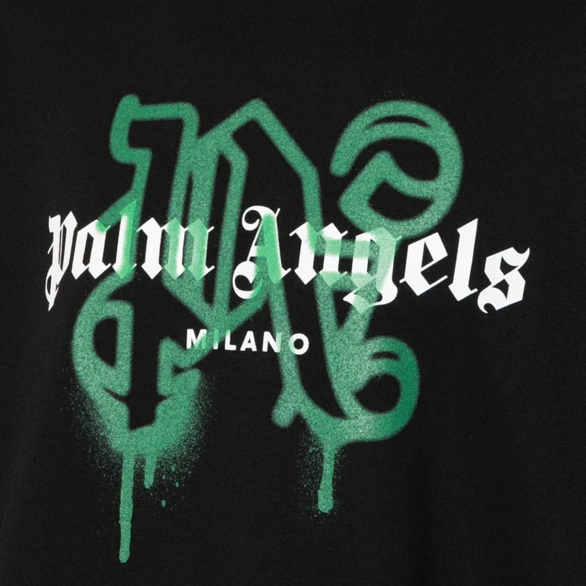 Palm Angels Milano Sprayed Monogram T-Shirt