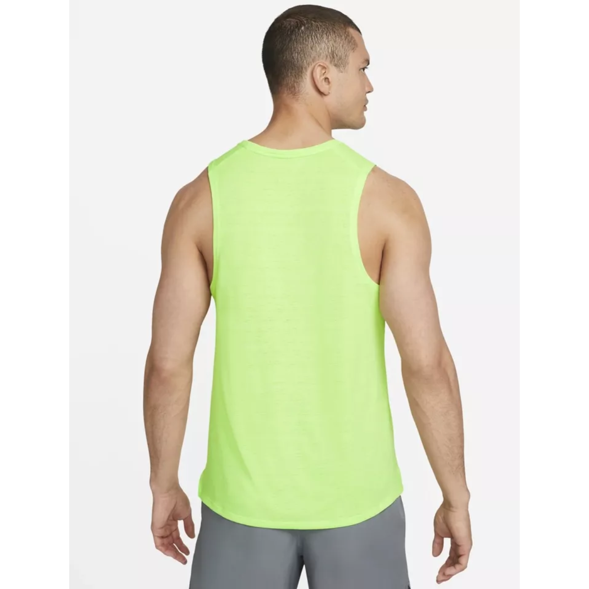 Nike Mens Dri-FIT Miler 1.0 Tank (Fluro Green)