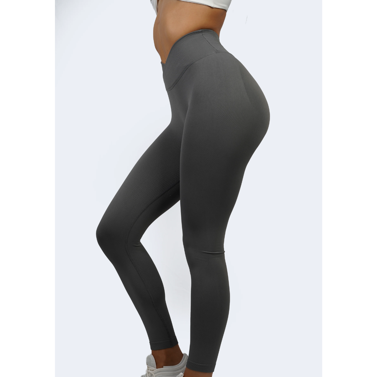 KEEPTHATPUMP Core V-Waist Leggings (Storm Grey)