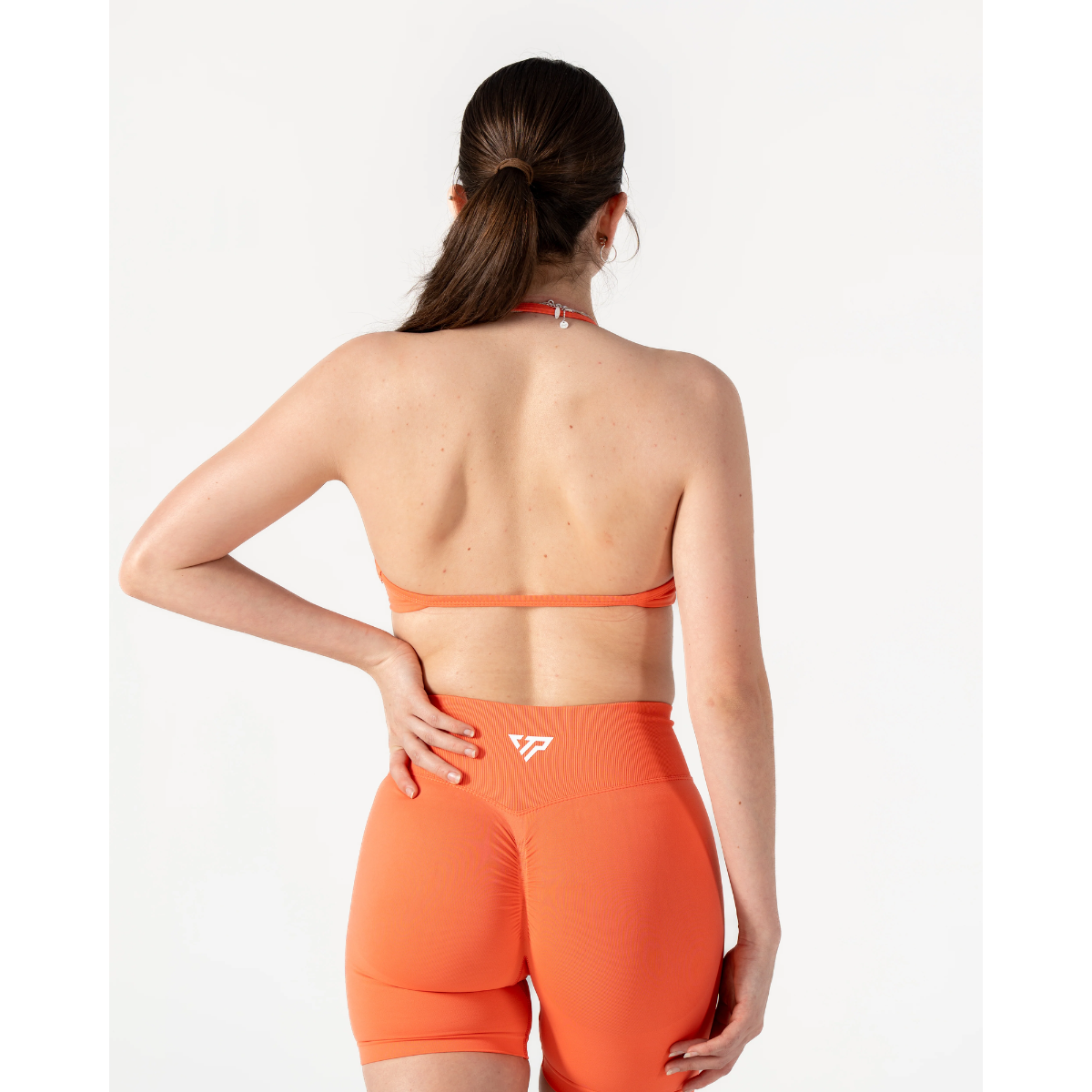 KEEPTHATPUMP Recoil Bralette (Tahiti Orange)