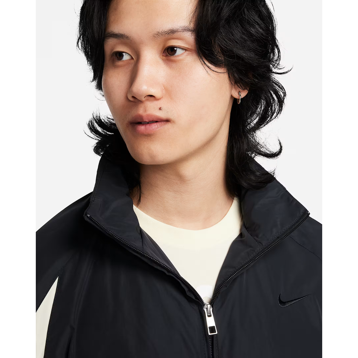 Nike Swoosh Men's Woven Jacket (Black/Coconut Milk)