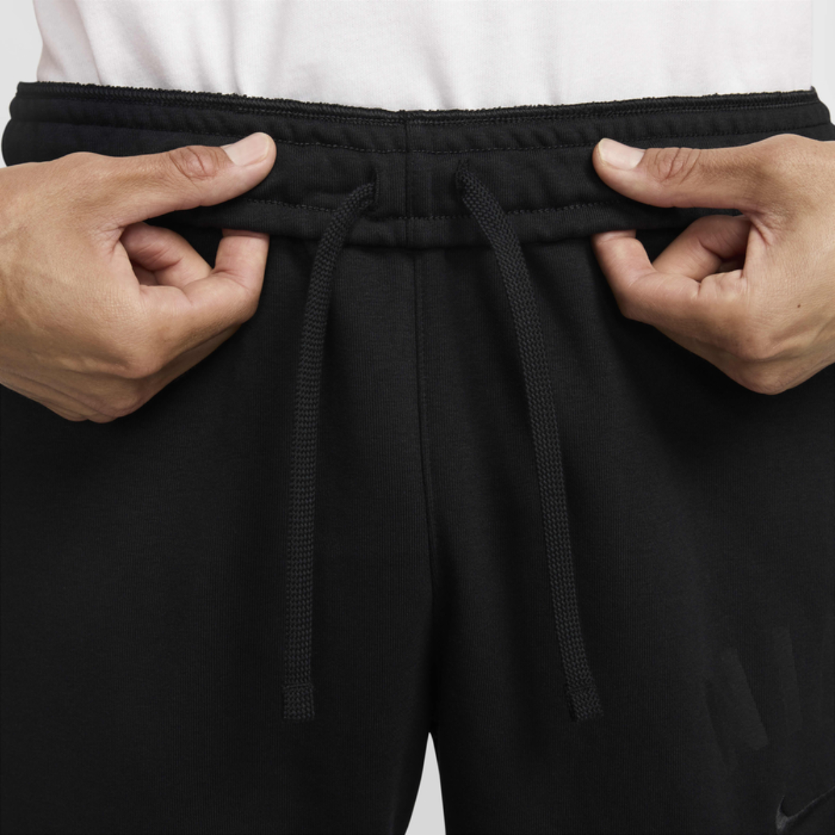 Nike Swoosh Men's Dri-FIT Fleece Fitness Pants (Black)