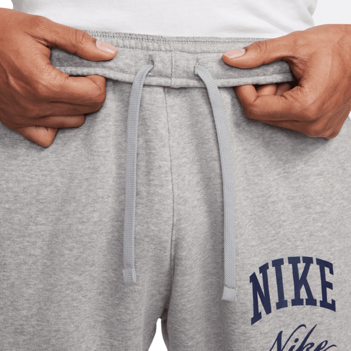 Nike Mens NSW Club Fleece Stacked Graphic Pants (Grey)