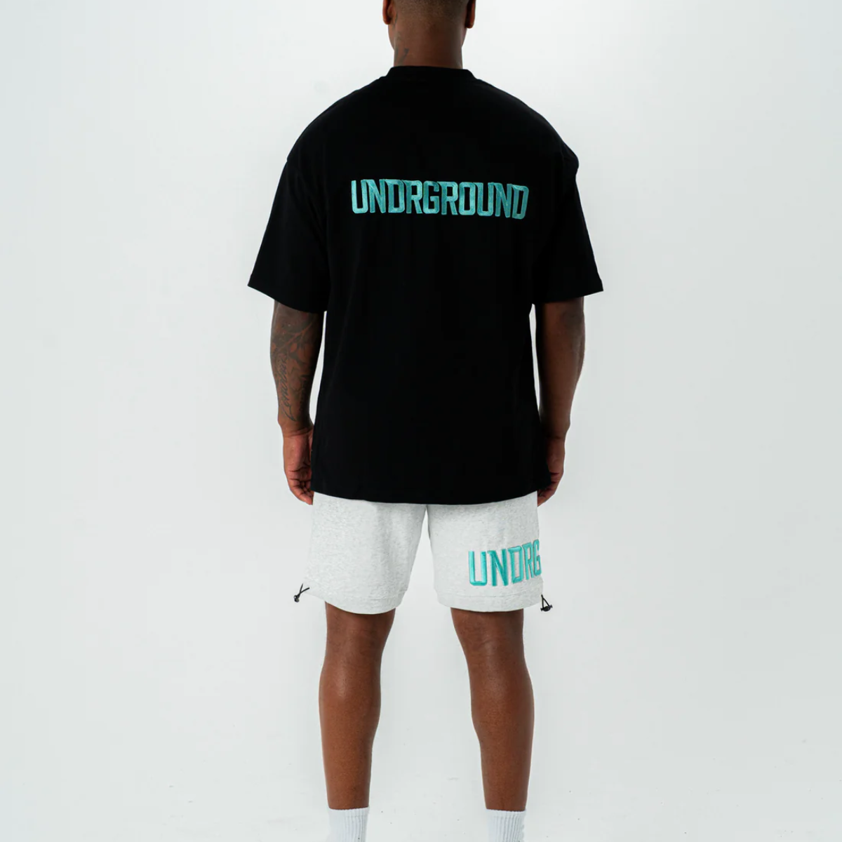 Undrground Empire Street Shorts (Grey/Tiffany)