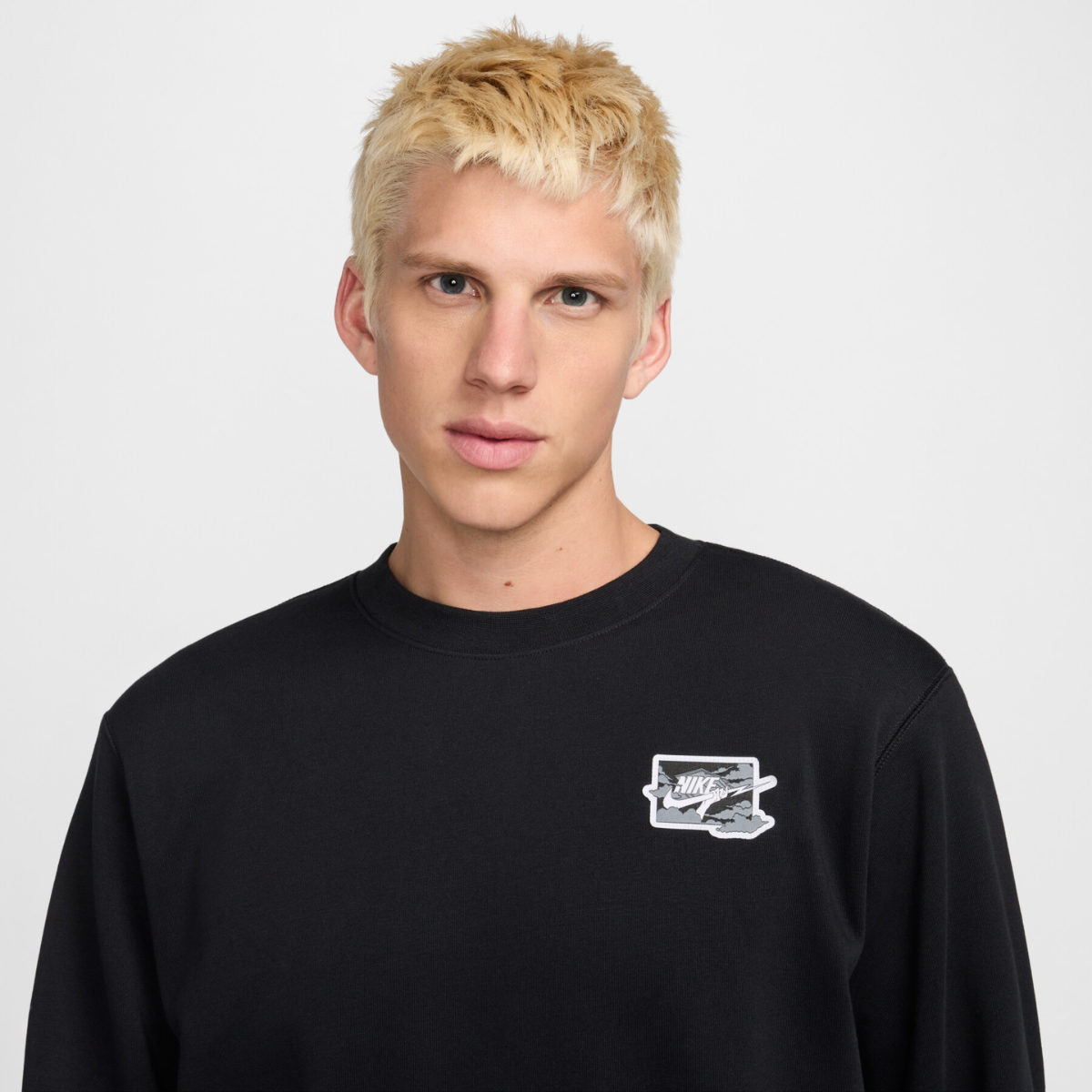 Nike Club Men's French Terry Crewneck (Black)