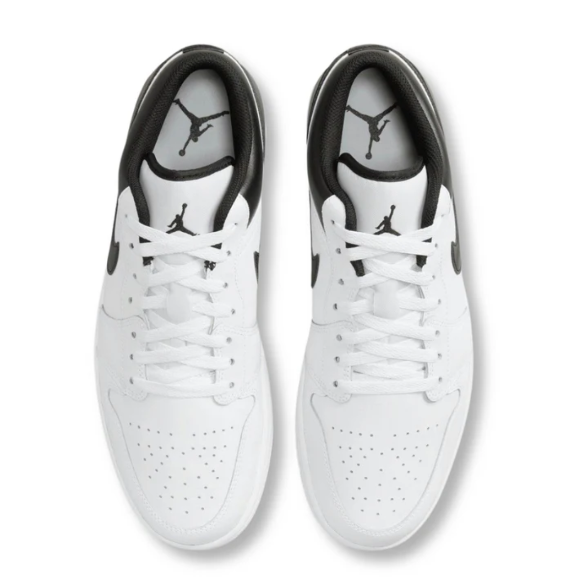 Mens Air Jordan 1 Low (White/Black)