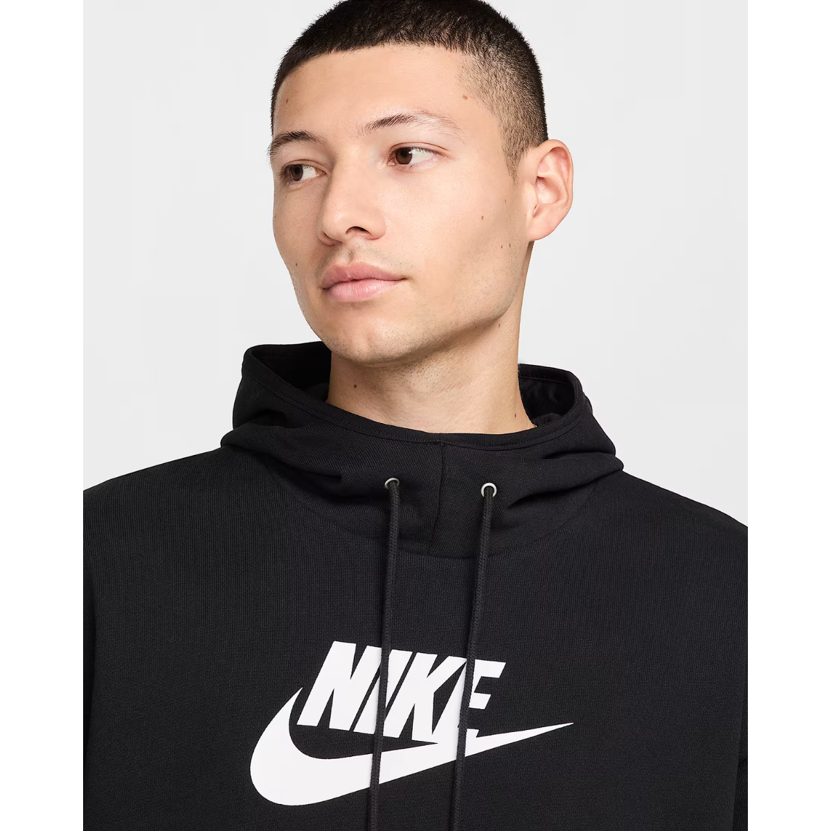 Nike Air Men's Fleece Pullover Hoodie (Black/White)