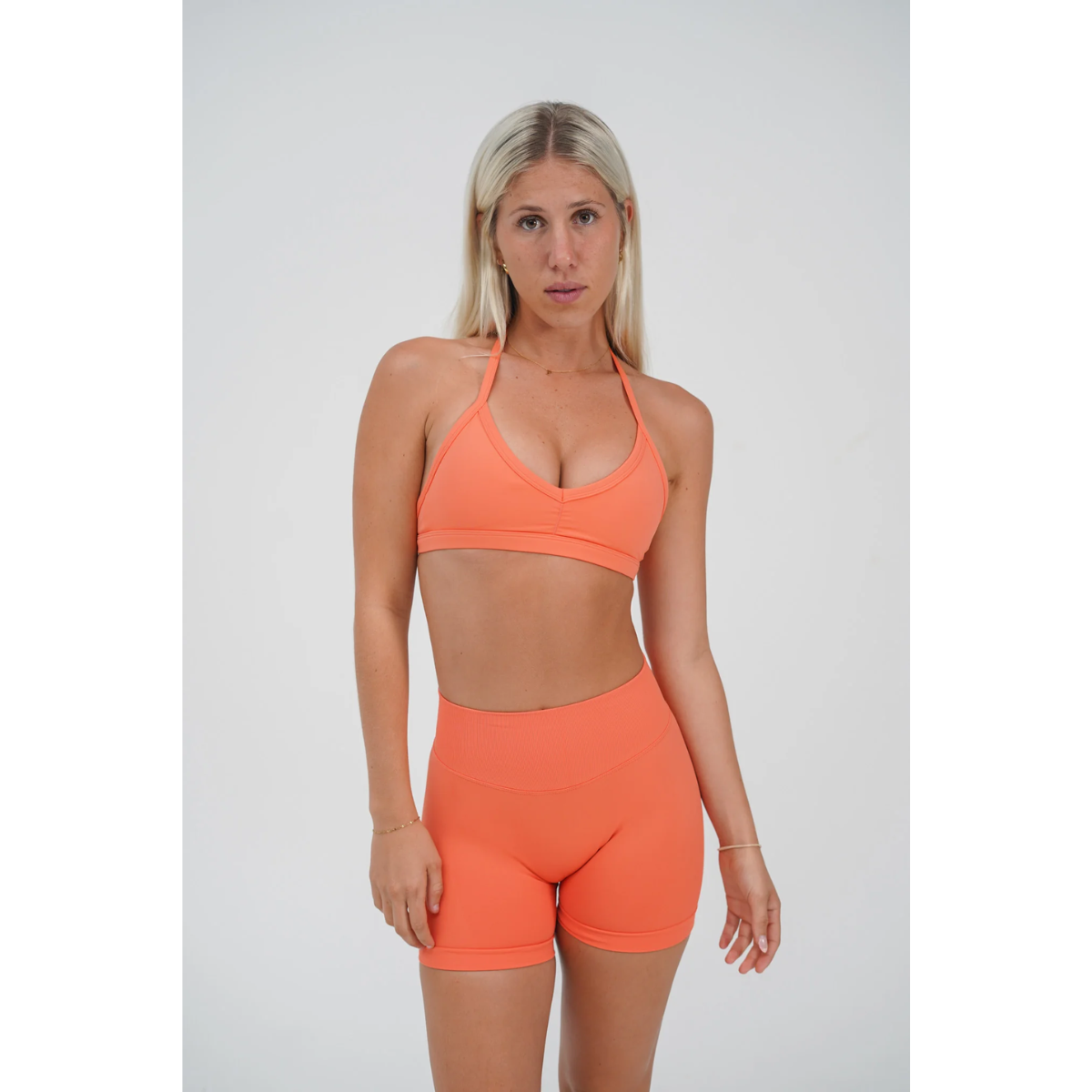 KEEPTHATPUMP Recoil Scrunch Shorts (Tahiti Orange)