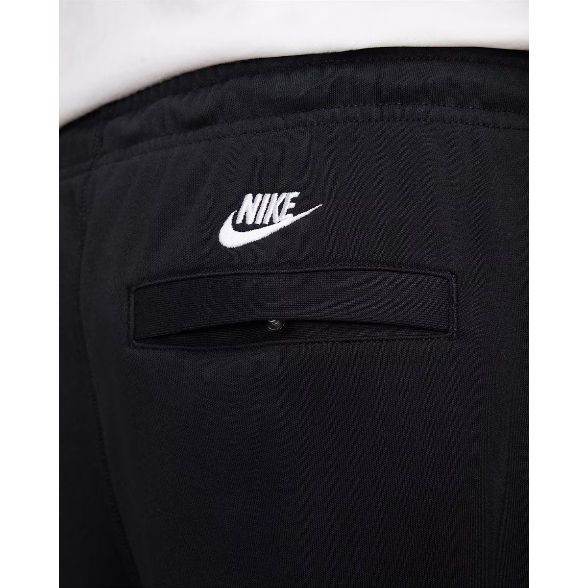 Nike Club Men's French Terry Cuff Pants (Black/White)