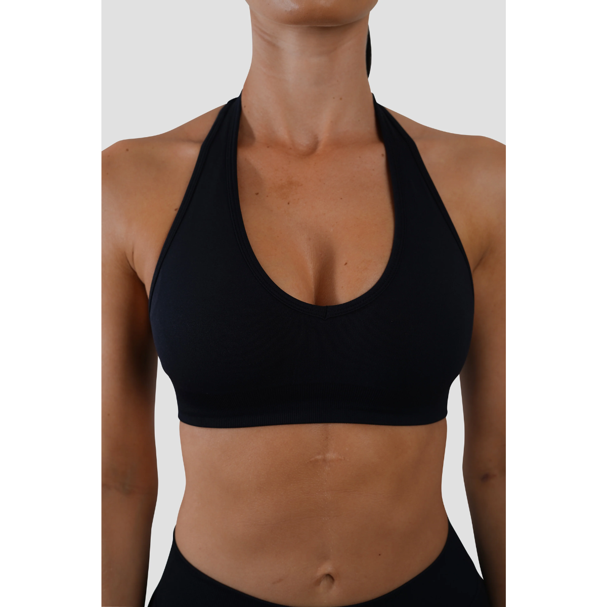 KEEPTHATPUMP Recoil Halter Crop (Black)