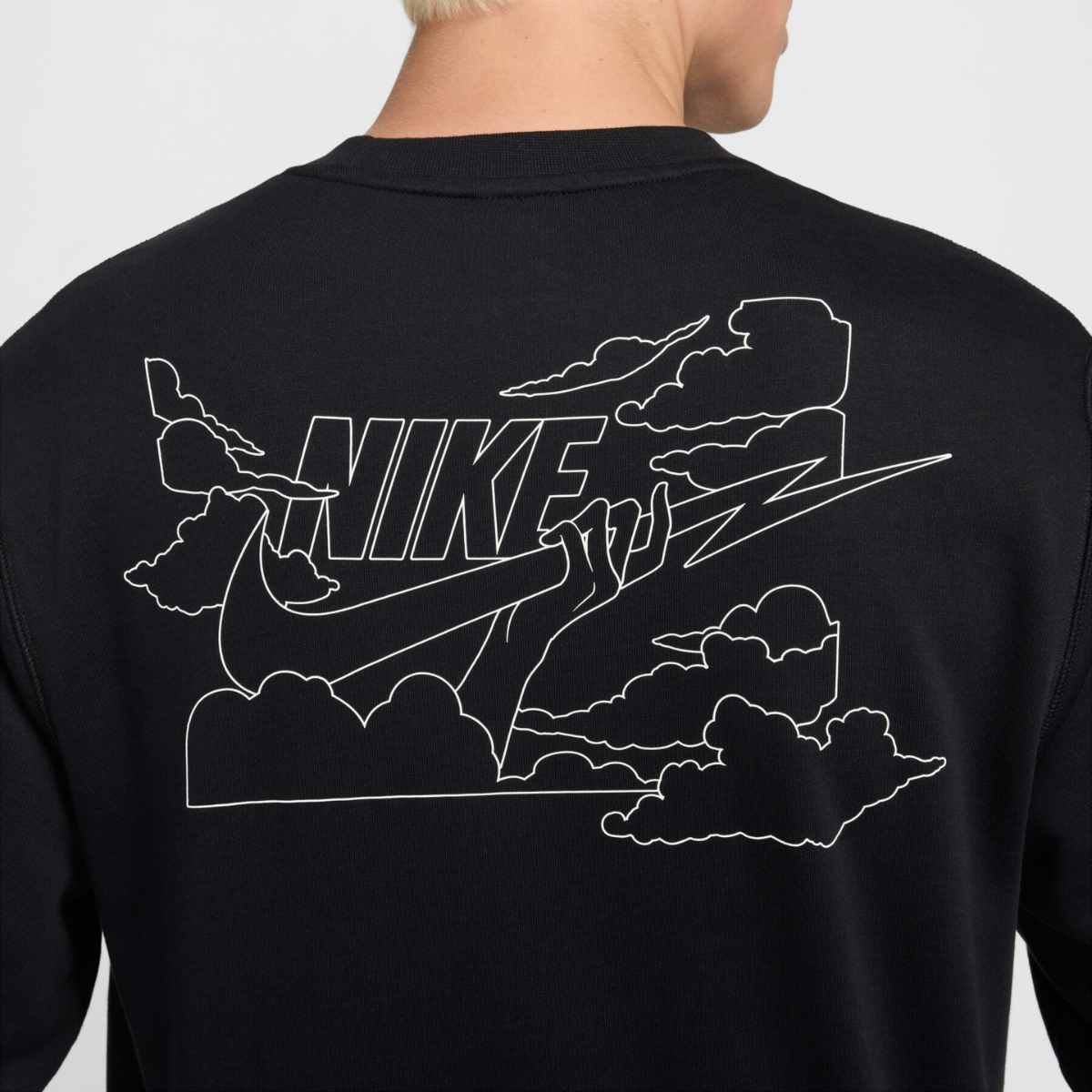 Nike Club Men's French Terry Crewneck (Black)