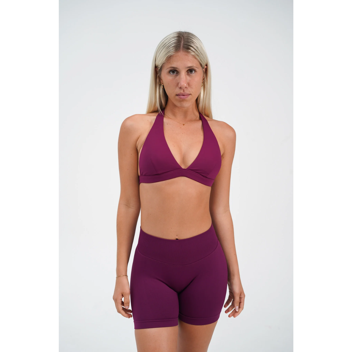 KEEPTHATPUMP Recoil Scrunch Shorts (Berry)