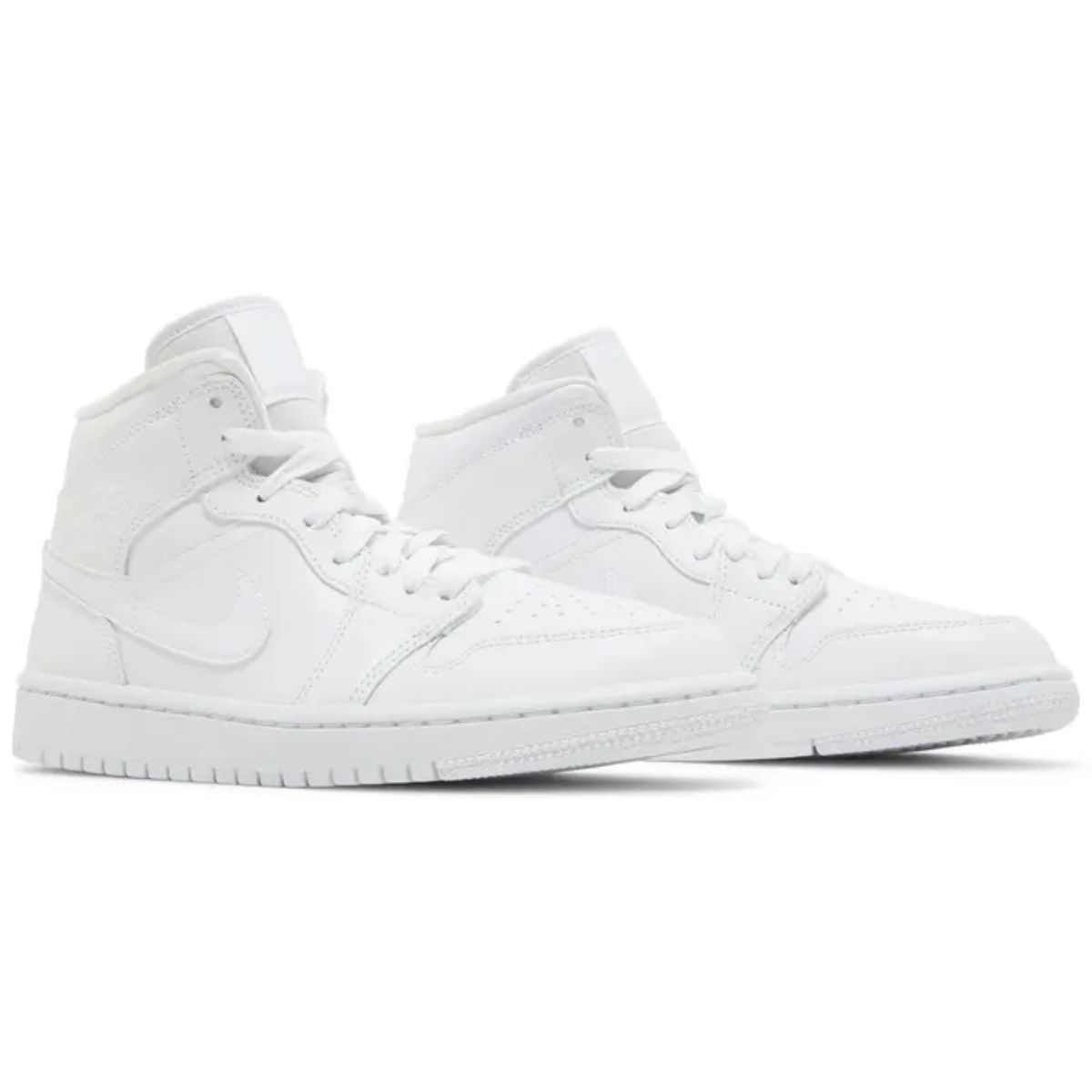 Air Jordan 1 Mid (Triple White)