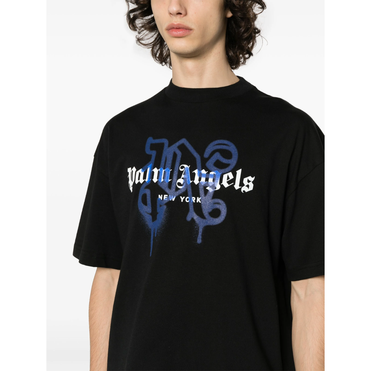 Palm Angels New York Sprayed Monogram T-Shirt