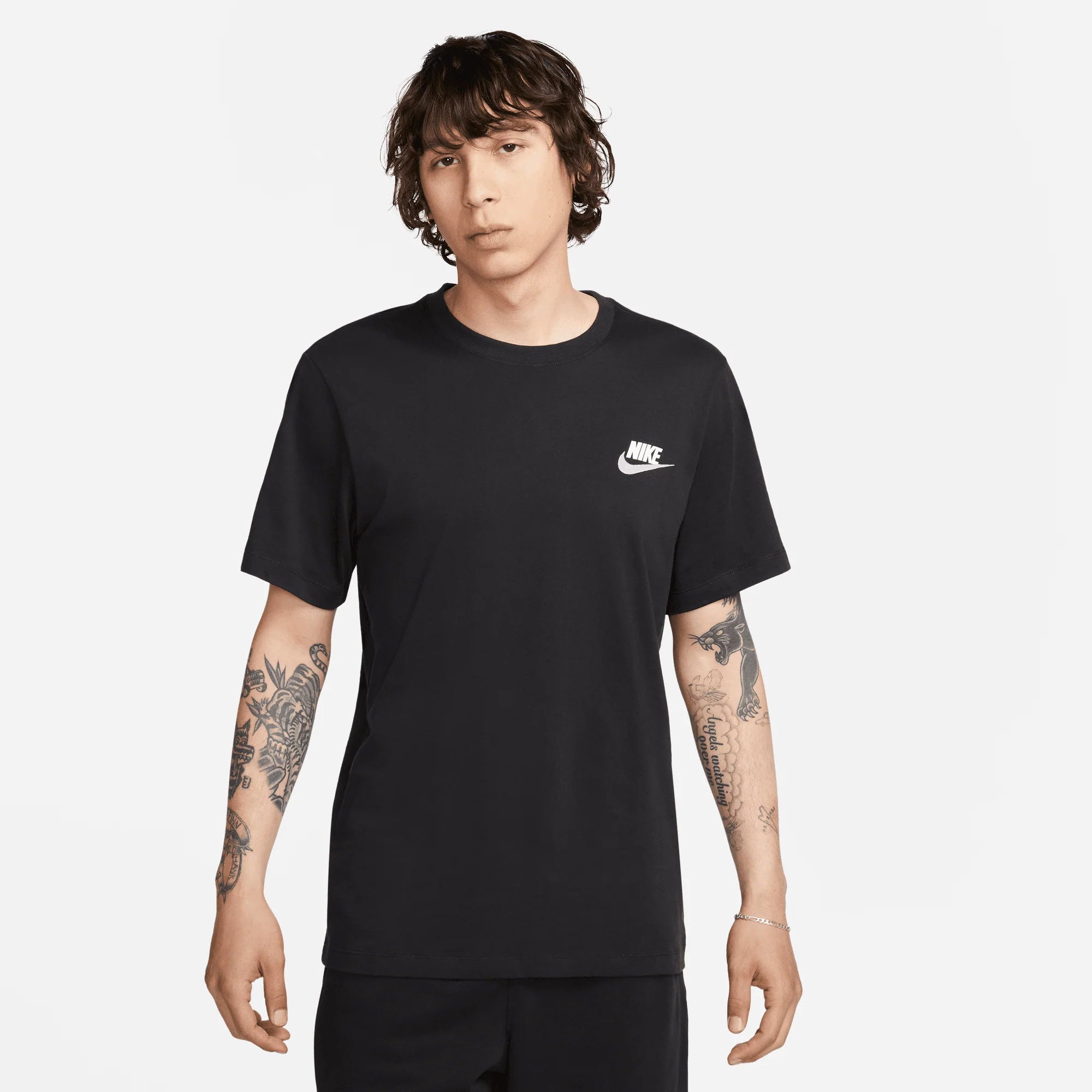 Nike Sportswear Club Short Sleeve T-Shirt (Black/Pink)