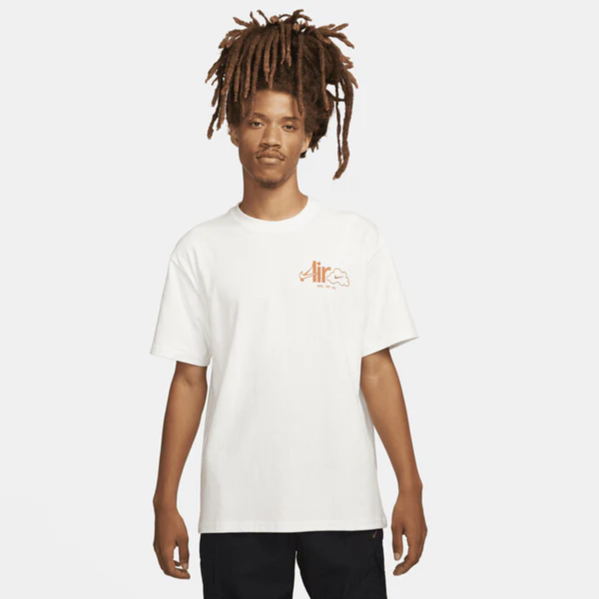Nike Sportswear Men's Max90 T-Shirt (White/Orange)