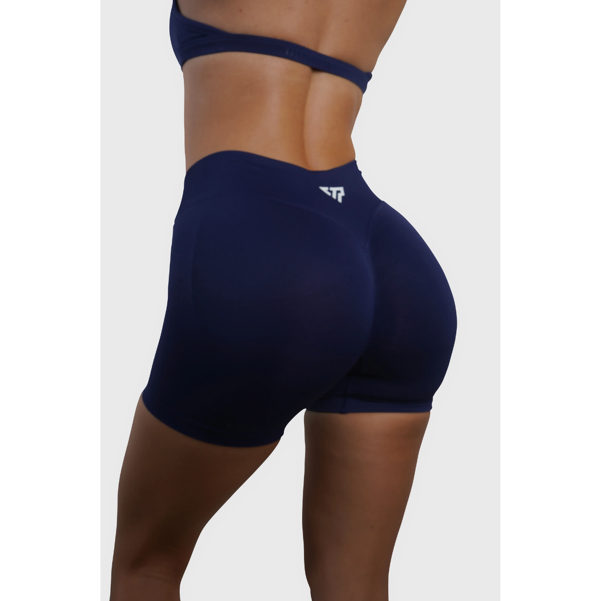 KEEPTHATPUMP Recoil Scrunch Shorts (Navy)