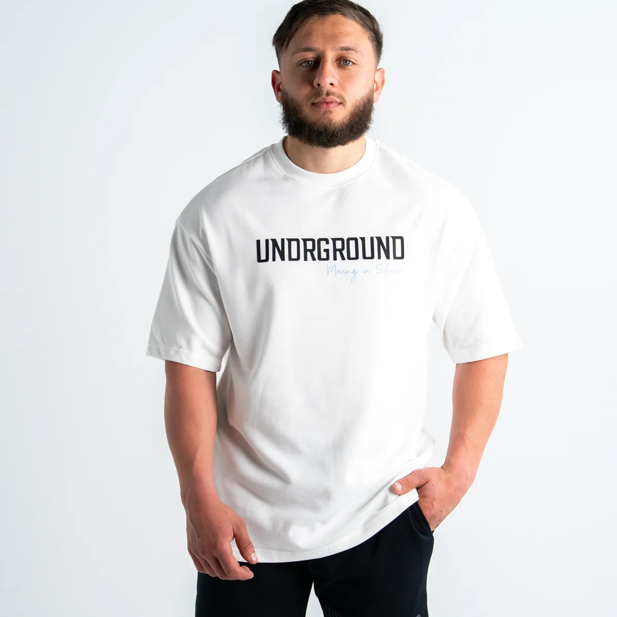 Undrground Moving In Silence T-Shirt (Snow/Blue)