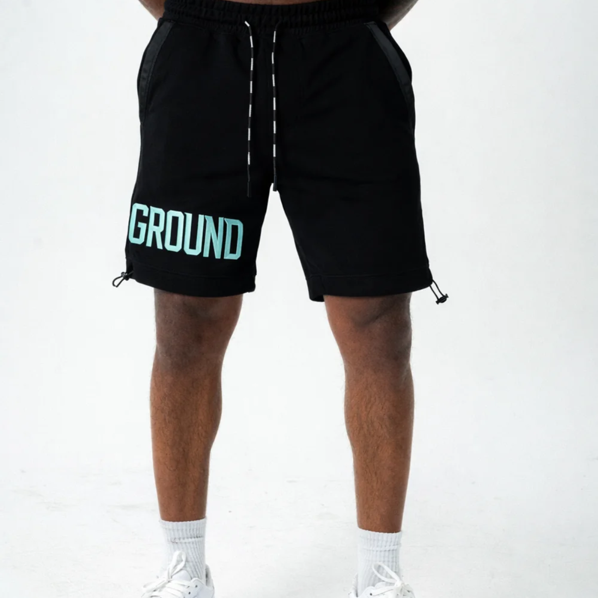 Undrground Empire Street Shorts (Black/Tiffany)