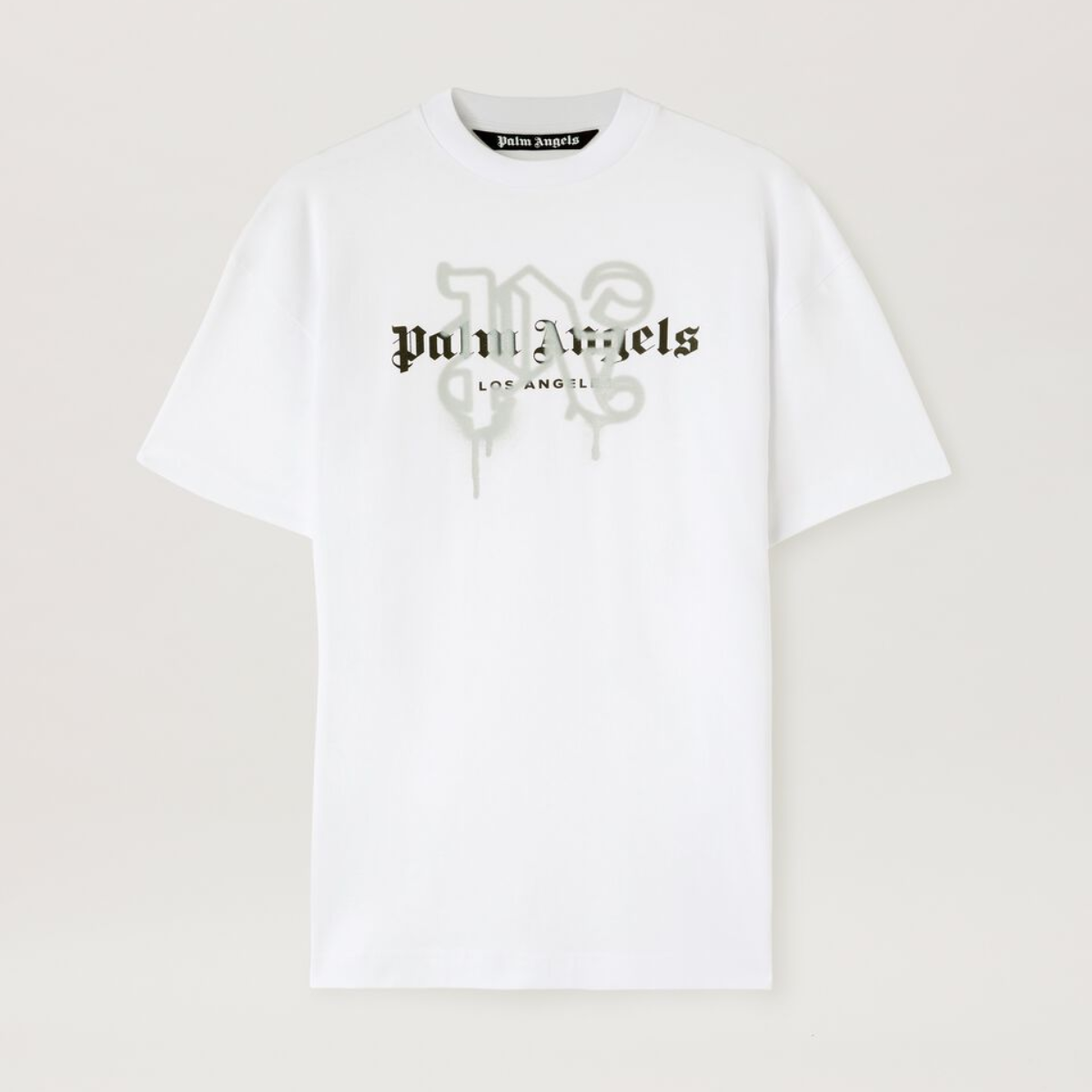 Palm Angels Los Angeles Sprayed Monogram T-Shirt (White)