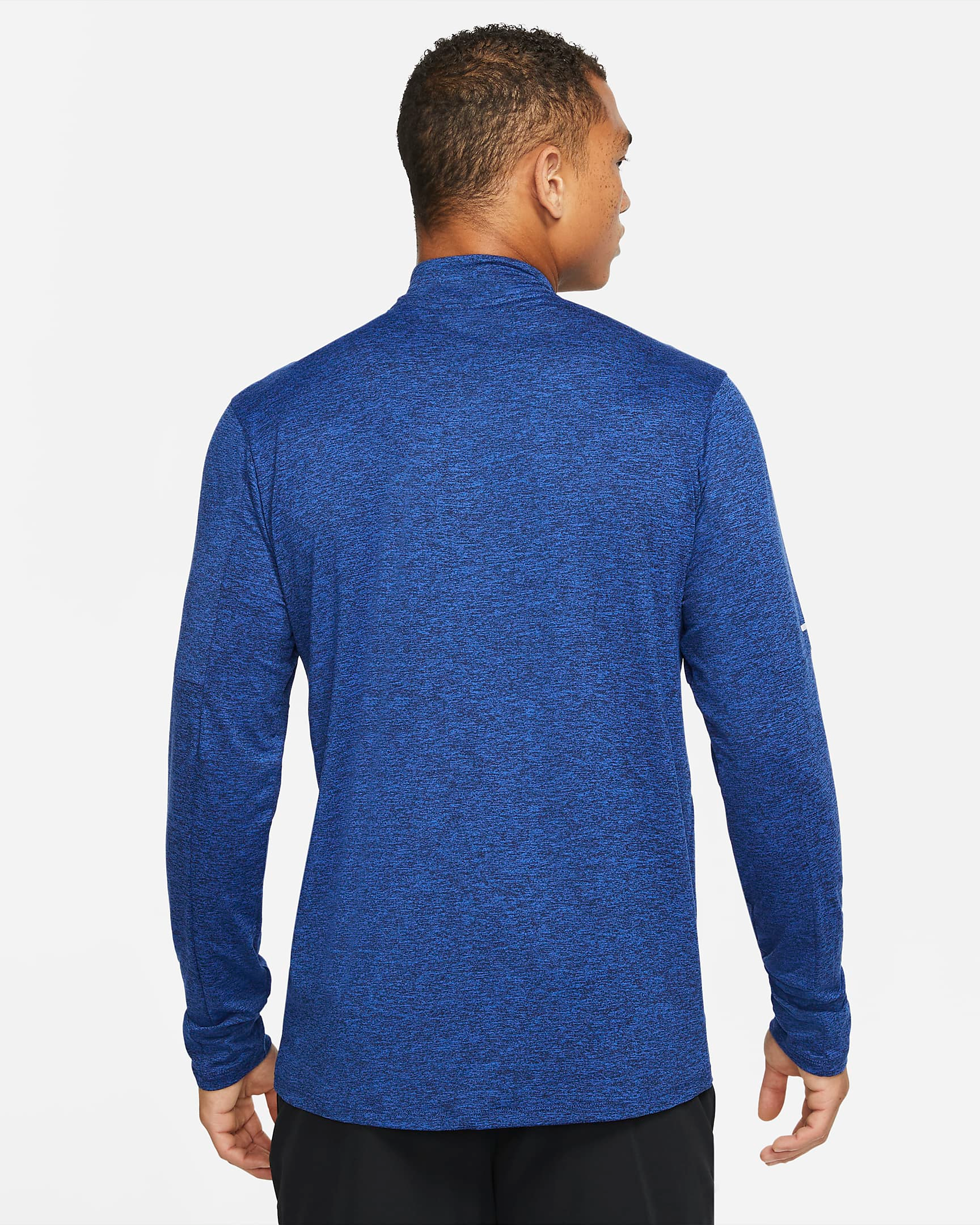 Nike Element Men's Dri-FIT 1/2-Zip Running Top (Obsidian/Game Royal)