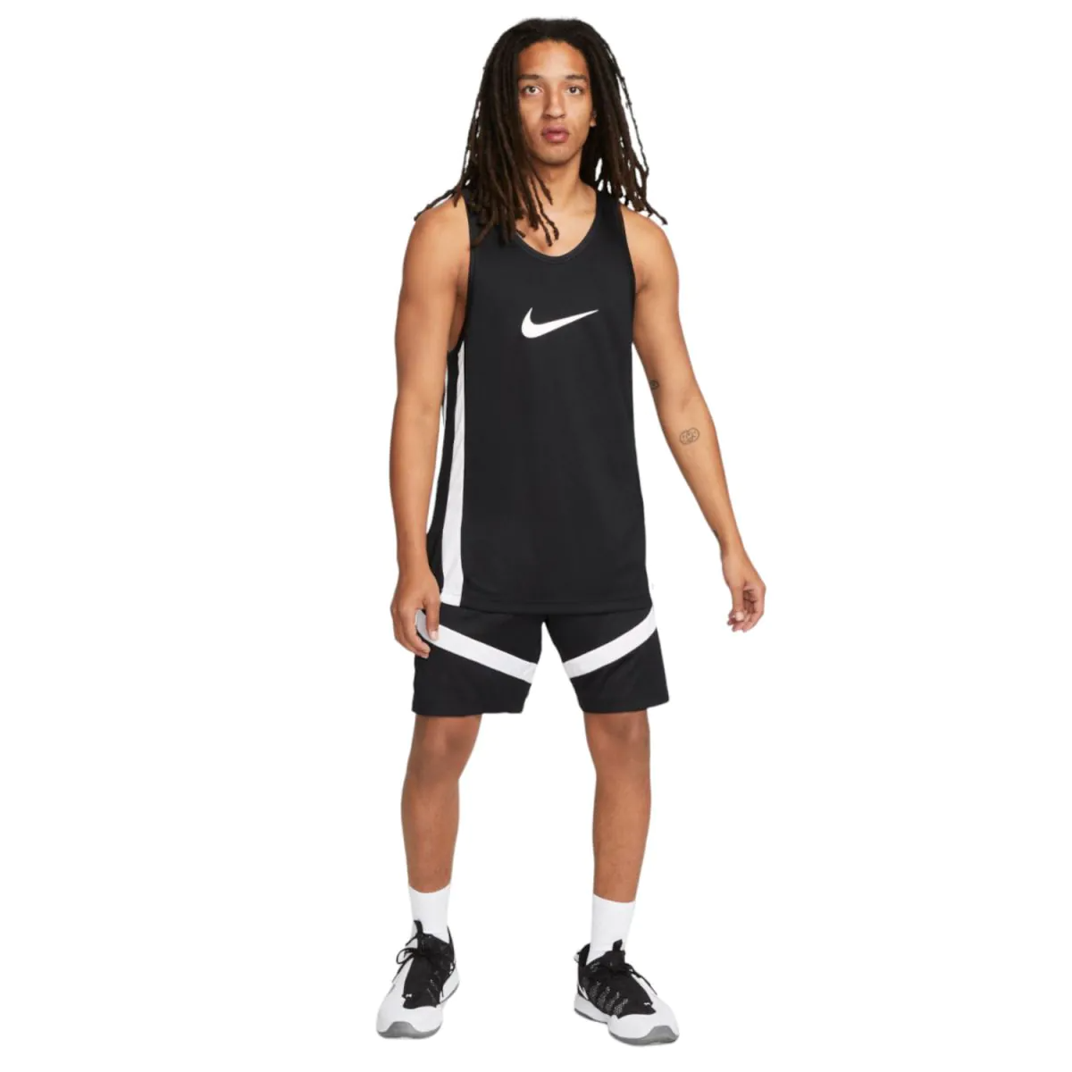 Nike Icon Men's Dri-FIT Basketball Tank (Black/White)
