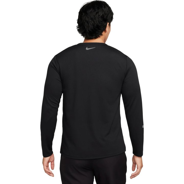 Nike Miler Flash Dri-FIT UV Long Sleeve T-Shirt (Black)