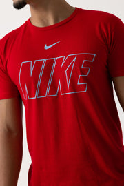 Nike Mens Block Logo T-Shirt (Red)