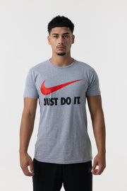 Nike Mens Just Do It T-Shirt (Grey/Red)